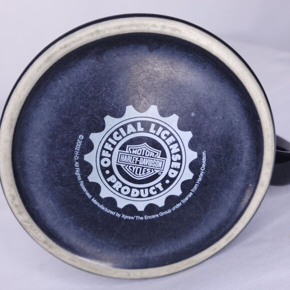 Vintage Harley Davidson Mug Eagle 3D Black, Orange 2002 - Picture 6 of 7